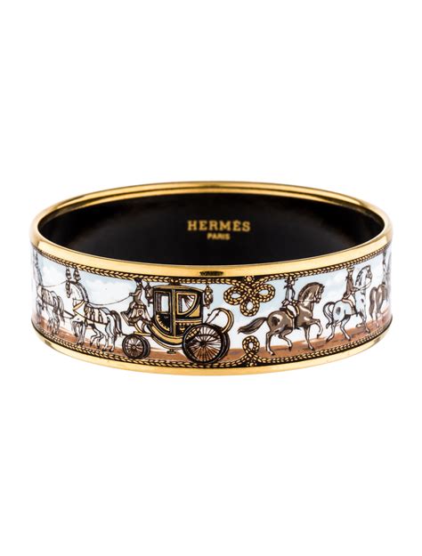 hermes enamel bangle bracelet.